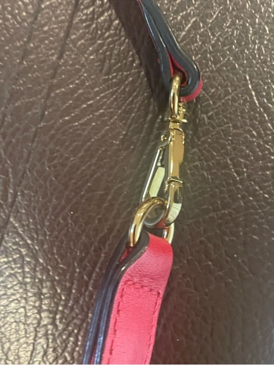 🟠NWT MICHAEL KORS Wilma Large Leather Shoulder Bag in Red display picture 1
